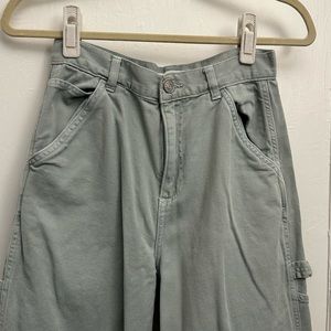 Garage light green cargo jean pants *Size 3*